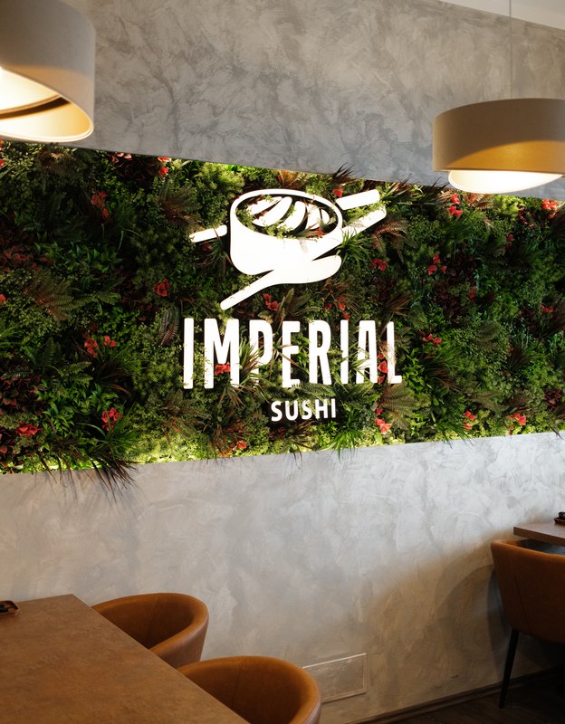 Interiér restaurace Imperial Sushi